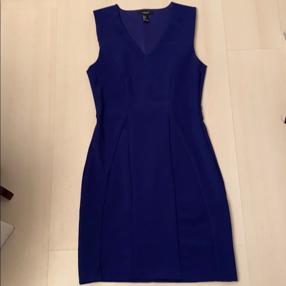 Blue fitted dress